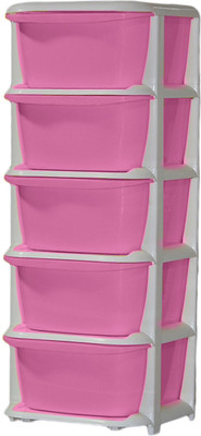 

ShopyBucket High Quality Long lasting Stroage Box Plastic Kitchen Rack(Pink)