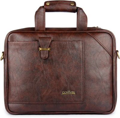 

The Clownfish 15.6 inch Laptop Messenger Bag(Brown), Dark brown