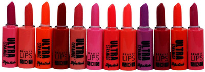 

ADS Ultra Ceramide Mini / Travel Size Lipstick (Set of 12)(multicolor)