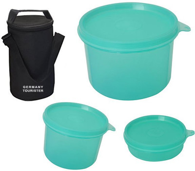 

Germany Tourister GT100TB-GREEN 3 Containers Lunch Box(900 ml)