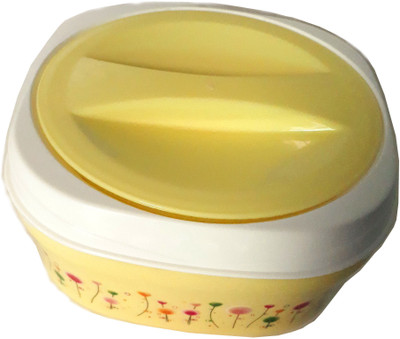 

A to Z life style Happy 2 Containers Lunch Box(300 ml), Yellow