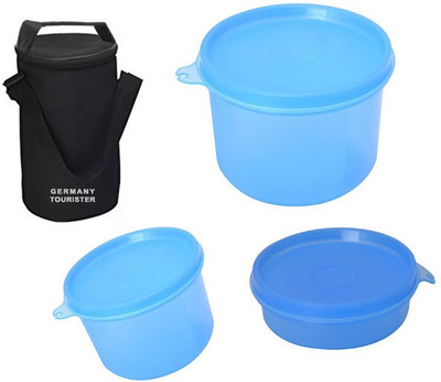 

Germany Tourister GT100TB-BLUE 3 Containers Lunch Box(900 ml)
