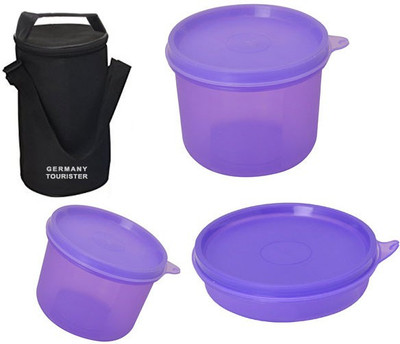 

Germany Tourister GT100TB-PURPLE 3 Containers Lunch Box(900 ml)