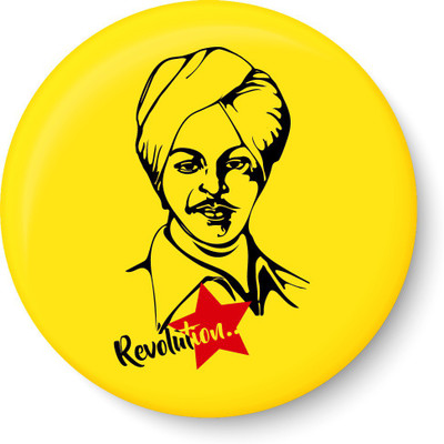 

Peacockride Bhagat Singh Fridge Magnet Pack of 1(Multicolor)