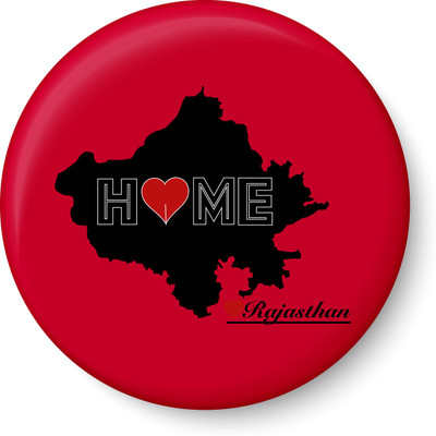 

Peacockride Rajasthan Home Love Fridge Magnet Pack of 1(Multicolor)
