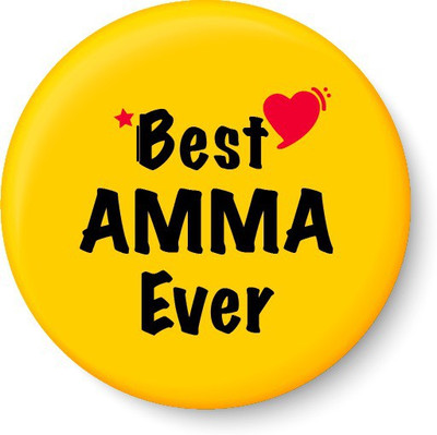 

Peacockride Best AMMA Ever Fridge Magnet Pack of 1(Multicolor)