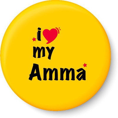 

Peacockride I Love My Amma Fridge Magnet Pack of 1(Multicolor)