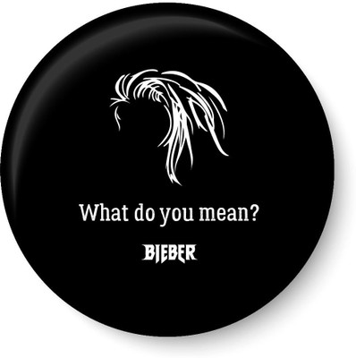 

Peacockride Justin Bieber-What do u mean Fridge Magnet Pack of 1(Multicolor)