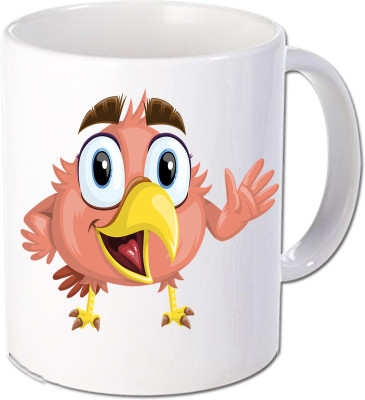 

Maison N Mode Vector Pink Chonch Cock Coffee Ceramic Mug(330 ml), Multicolor