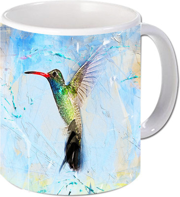 

Maison N Mode Vector Fly Chonch Coffee Ceramic Mug(330 ml), Multicolor