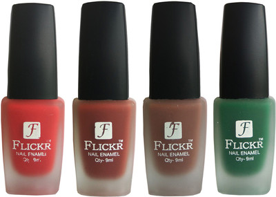 

Flickr VELVET MATTE NAIL Polish Red,Nude,Brown,Green(Pack of 4)