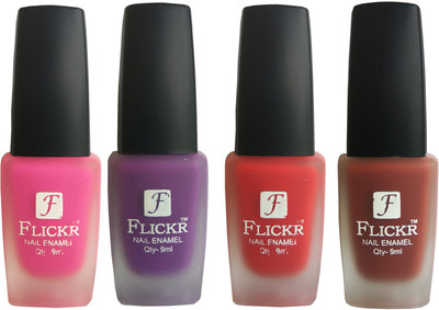 

Flickr VELVET MATTE NAIL Polish Pink,Purple,Red,Nude(Pack of 4)