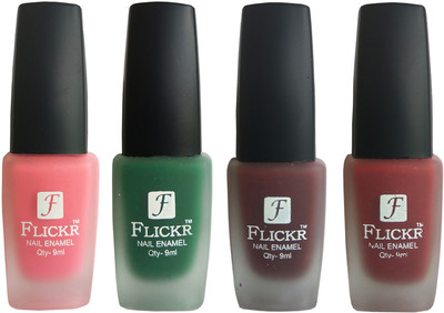 

Flickr VELVET MATTE NAIL Polish Peach,Green,Maroon,Reddish Maroon(Pack of 4)
