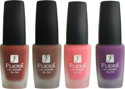 

Flickr VELVET MATTE NAIL Polish Nude,Brown,Peach,Purple(Pack of 4)