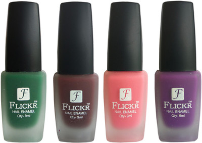 

Flickr VELVET MATTE NAIL Polish Green,Maroon,Peach,Purple(Pack of 4)