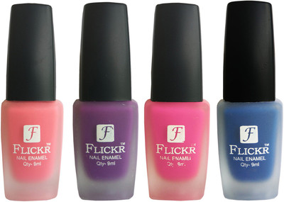 

Flickr VELVET MATTE NAIL Polish Peach,Purple,Pink,Blue(Pack of 4)