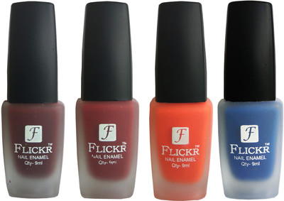 

Flickr VELVET MATTE NAIL Polish Maroon,Reddish Maroon,Orange,Blue(Pack of 4)