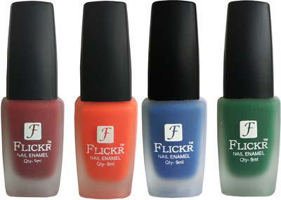 

Flickr VELVET MATTE NAIL Polish Reddish Maroon,Orange,Green,Blue(Pack of 4)