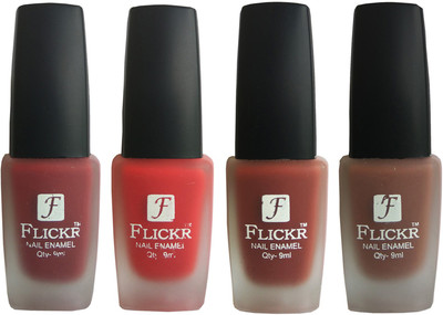 

Flickr VELVET MATTE NAIL Polish Reddish Maroon,Red,Nude,Brown(Pack of 4)