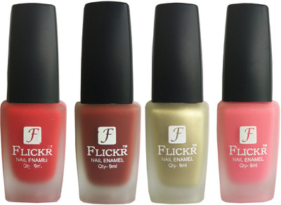 

Flickr VELVET MATTE NAIL Polish Red,Nude,Golden,Peach(Pack of 4)
