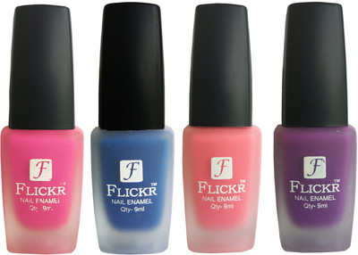 

Flickr VELVET MATTE NAIL Polish Pink,Blue,Peach,Purple(Pack of 4)