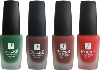 

Flickr VELVET MATTE NAIL Polish Green,Maroon,Reddish Maroon,Red(Pack of 4)