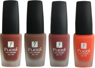

Flickr VELVET MATTE NAIL Polish Nude,Brown,Reddish Maroon,Orange(Pack of 4)