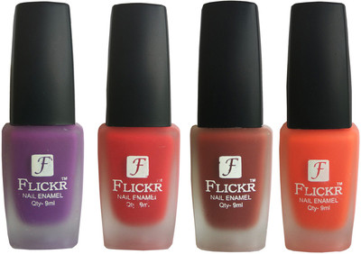 

Flickr VELVET MATTE NAIL Polish Purple,Red,Nude,Orange(Pack of 4)
