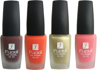

Flickr VELVET MATTE NAIL Polish Maroon,Orange,Golden,Peach(Pack of 4)