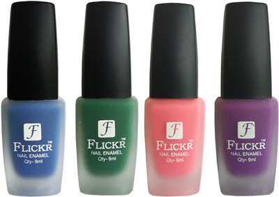 

Flickr VELVET MATTE NAIL Polish Blue,Green,Peach,Purple(Pack of 4)