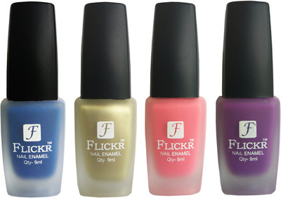 

Flickr VELVET MATTE NAIL Polish Blue,Golden,Peach,Purple(Pack of 4)