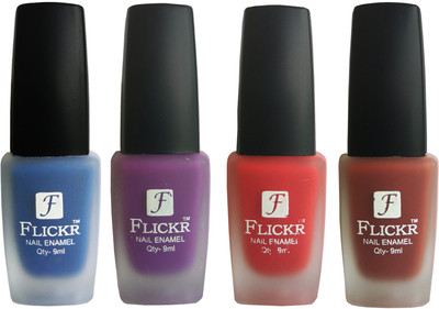 

Flickr VELVET MATTE NAIL Polish Blue,Purple,Red,Nude(Pack of 4)