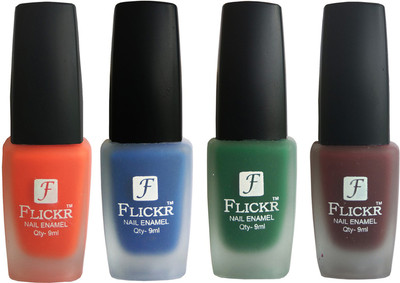 

Flickr VELVET MATTE NAIL Polish Orange,Blue,Green,Maroon(Pack of 4)