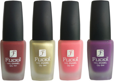 

Flickr VELVET MATTE NAIL Polish Reddish Maroon,Golden,Peach,Purple(Pack of 4)