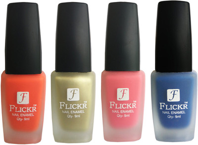 

Flickr VELVET MATTE NAIL Polish Orange,Golden,Peach,Blue(Pack of 4)