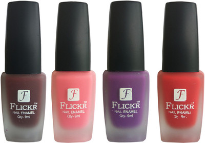 

Flickr VELVET MATTE NAIL Polish Maroon,Peach,Purple,Red(Pack of 4)