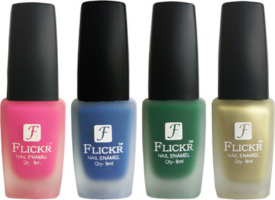 

Flickr VELVET MATTE NAIL Polish Pink,Blue,Green,Golden(Pack of 4)