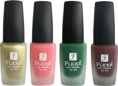 

Flickr VELVET MATTE NAIL Polish Golden,Peach,Green,Maroon(Pack of 4)