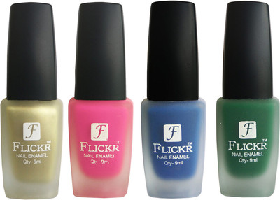 

Flickr VELVET MATTE NAIL Polish Golden,Pink,Blue,Green(Pack of 4)