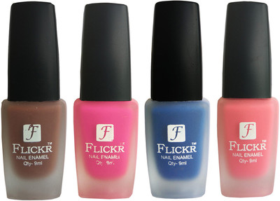 

Flickr VELVET MATTE NAIL Polish Brown,Pink,Blue,Peach(Pack of 4)