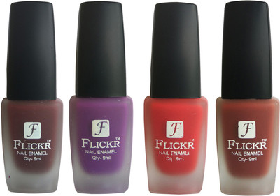 

Flickr VELVET MATTE NAIL Polish Maroon,Purple,Red,Nude(Pack of 4)