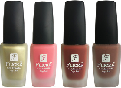 

Flickr VELVET MATTE NAIL Polish Golden,Peach,Nude,Brown(Pack of 4)