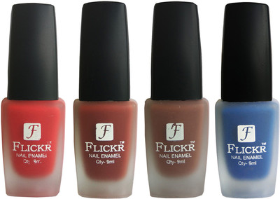 

Flickr VELVET MATTE NAIL Polish Red,Nude,Brown,Blue(Pack of 4)