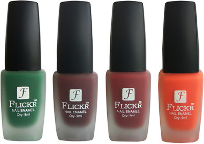 

Flickr VELVET MATTE NAIL Polish Green,Maroon,Reddish Maroon,Orange(Pack of 4)