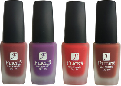 

Flickr VELVET MATTE NAIL Polish Reddish Maroon,Purple,Red,Nude(Pack of 4)