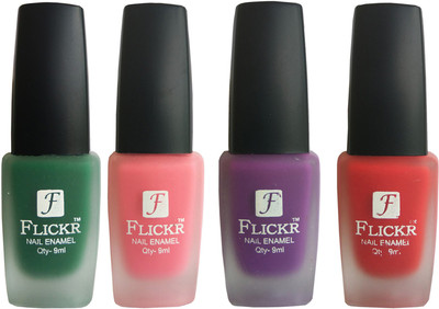 

Flickr VELVET MATTE NAIL Polish Green,Peach,Purple,Red(Pack of 4)