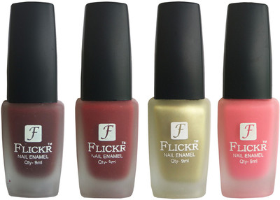 

Flickr VELVET MATTE NAIL Polish Maroon,Reddish Maroon,Golden,Peach(Pack of 4)