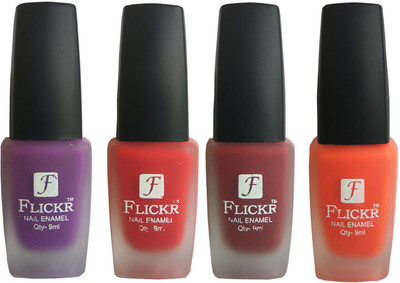 

Flickr VELVET MATTE NAIL Polish Purple,Red,Reddish Maroon,Orange(Pack of 4)