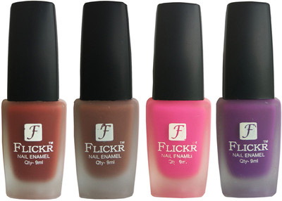 

Flickr VELVET MATTE NAIL Polish Nude,Brown,Pink,Purple(Pack of 4)