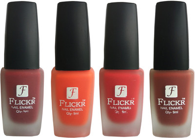 

Flickr VELVET MATTE NAIL Polish Reddish Maroon,Orange,Red,Nude(Pack of 4)
